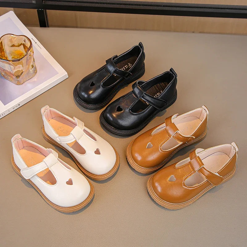 Lina Prinzessin Lederschuhe T-Riemen - Größe 20-27 Weich