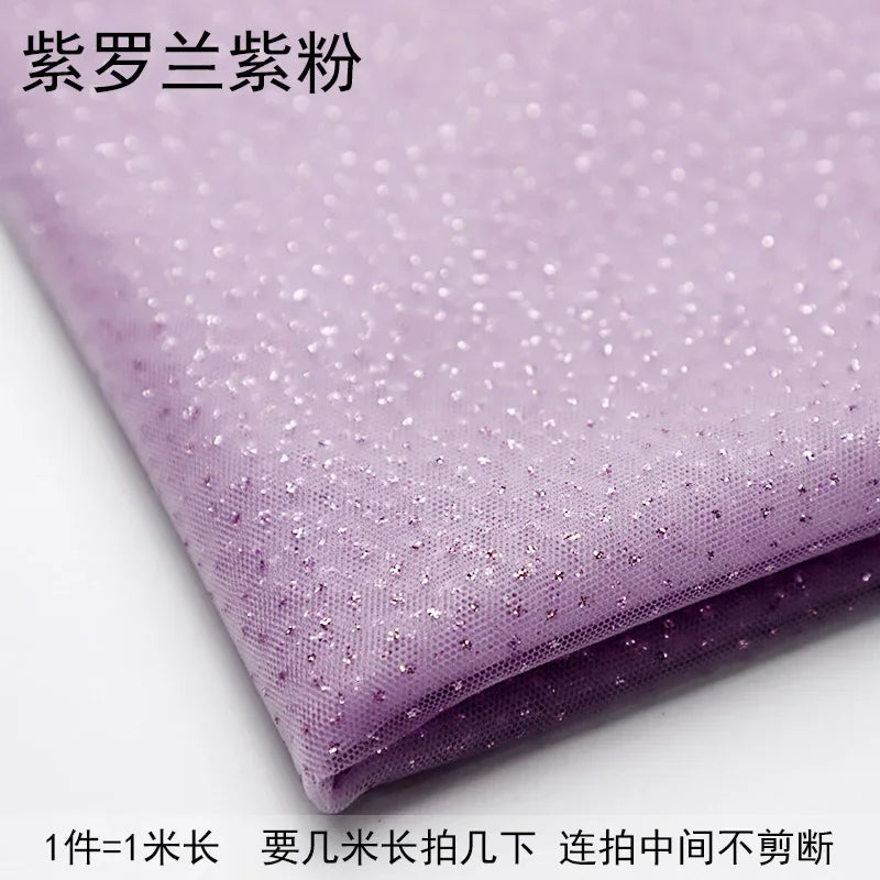 TüllPro Glitzer-Tüll - Chiffon Polyester 160cm Reißfest