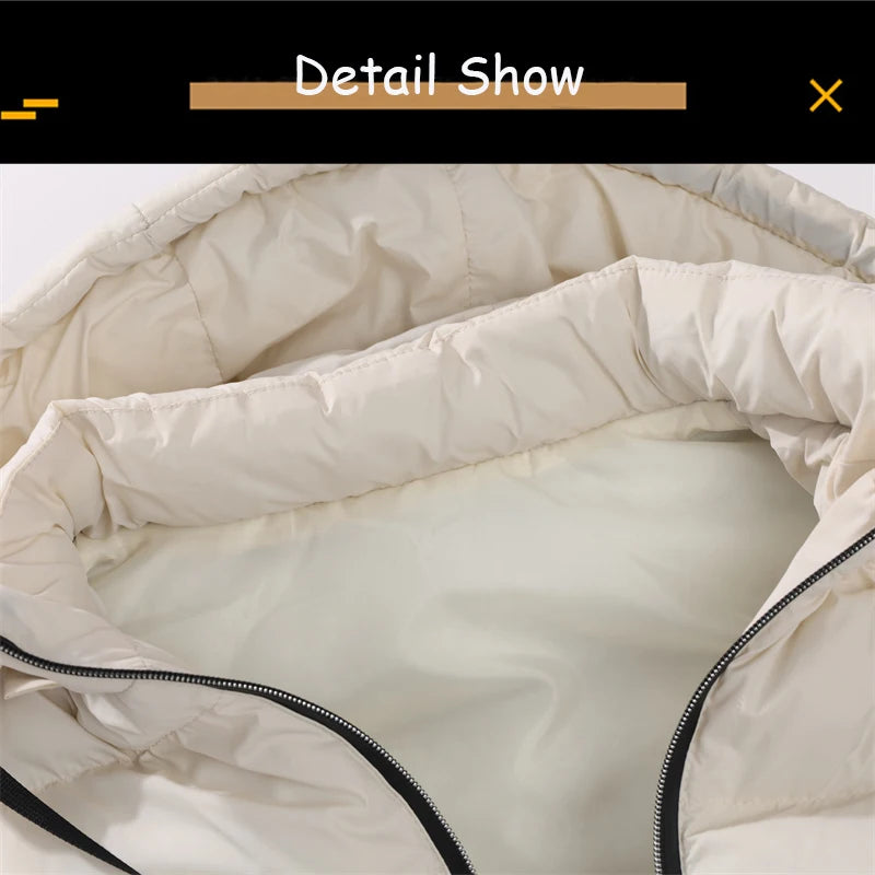 YAHOUFJUNYACN Weste Abnehmbare Kapuze - Reißverschluss Größe M