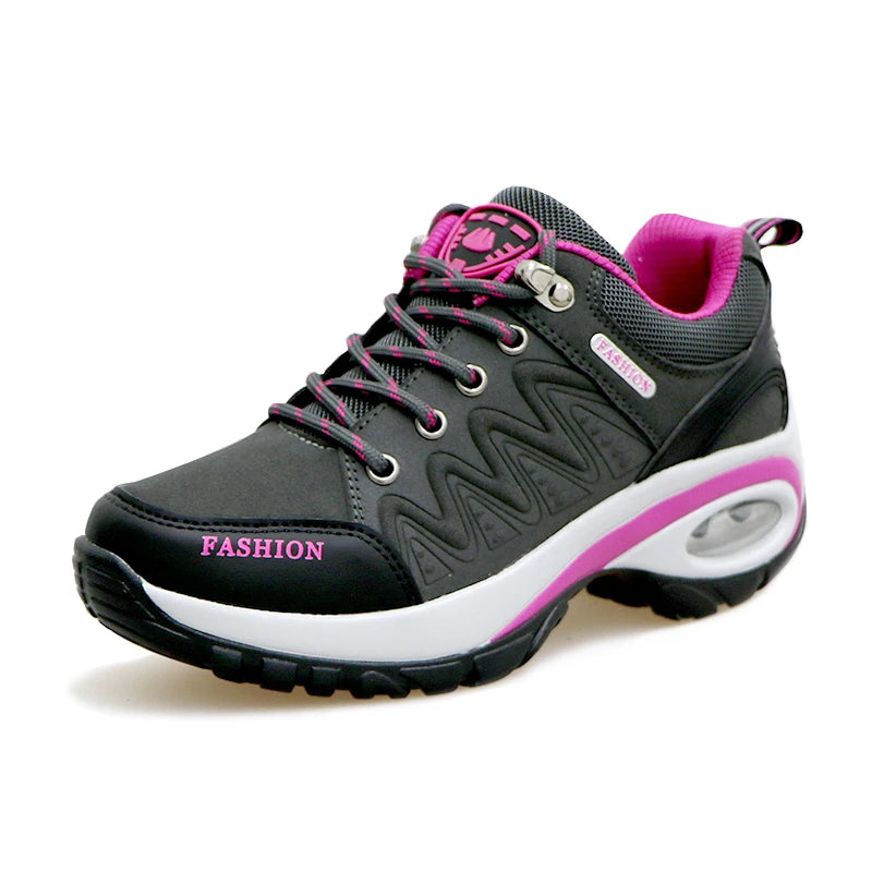 Women platform winter sneakers 2024 New in Casual Fashion Air Cushion Running Sports Shoes for Women Plush Warm Snow Boots