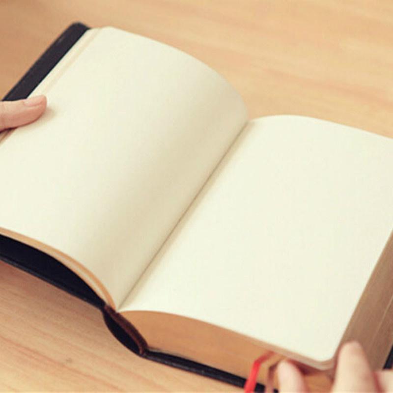 Copertă din piele pentru caiet retro Choice - pagini groase A5 goale