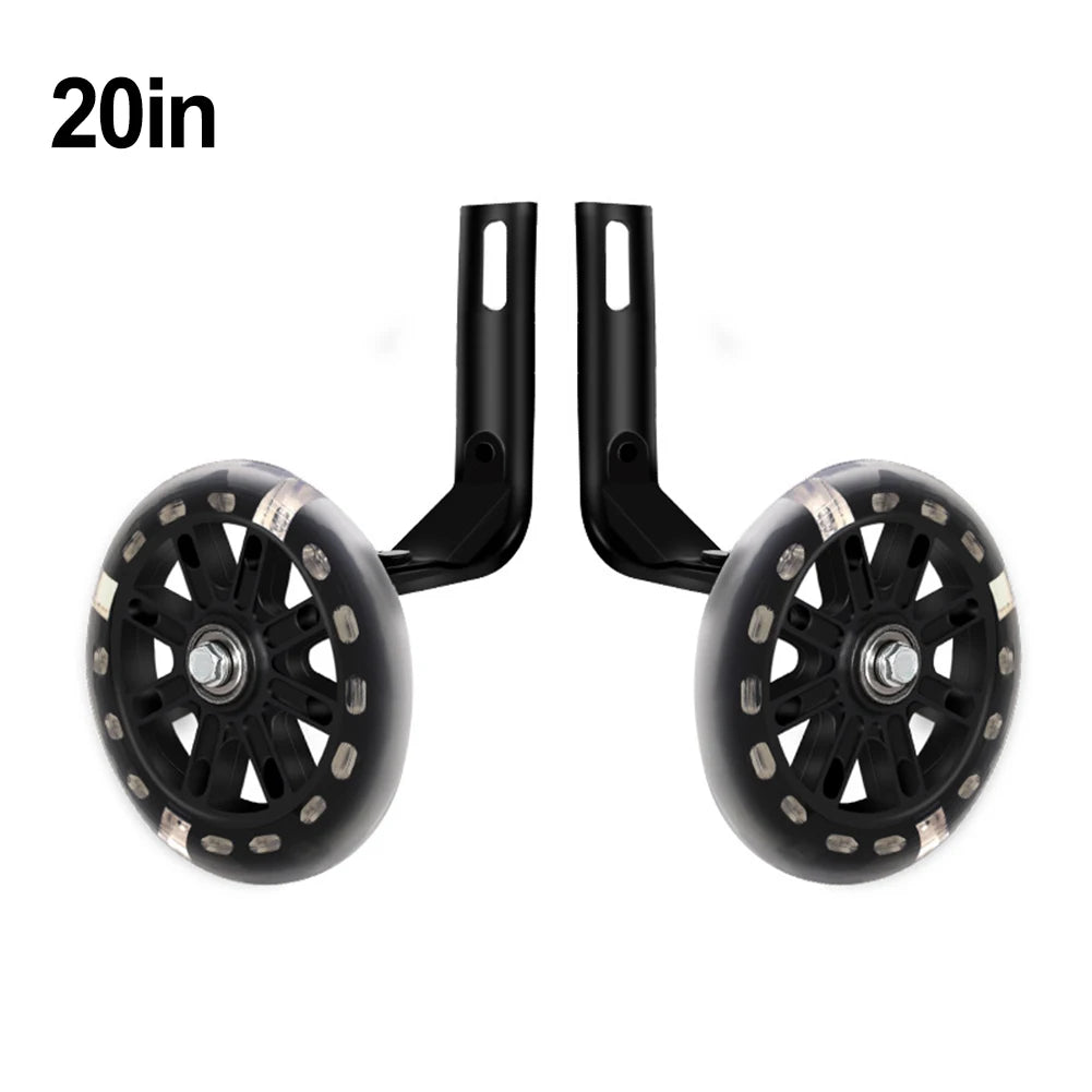 Stability Enhancing Bicycle Support Wheels for Children Suitable For Use With Popular Sizes of For kids' Bikes (14 20 Inches)