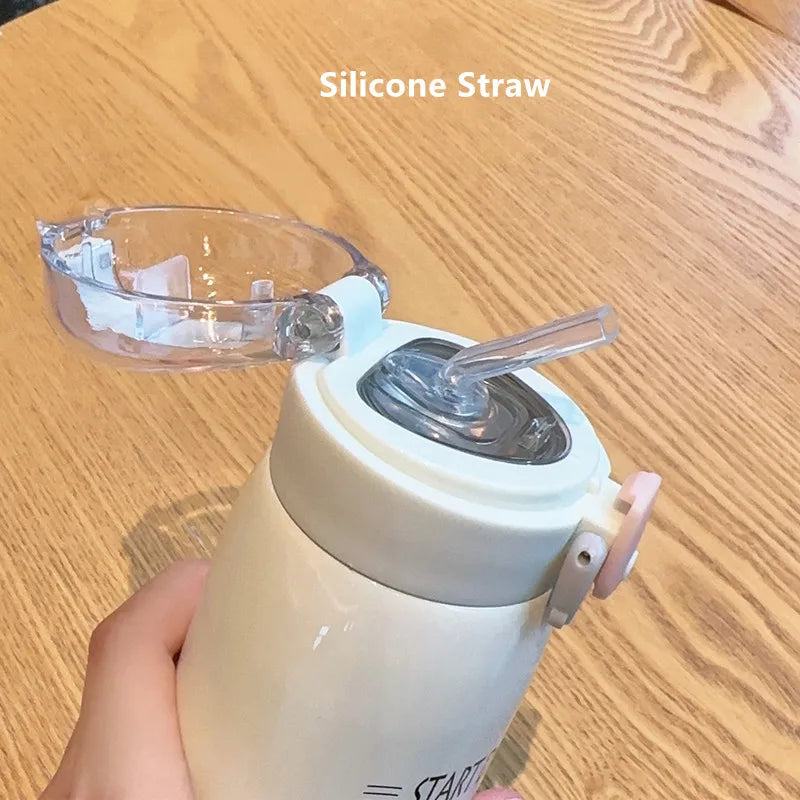 CREAWIND Cartoon Cat Vakuumflasche - Edelstahl 350/500ml