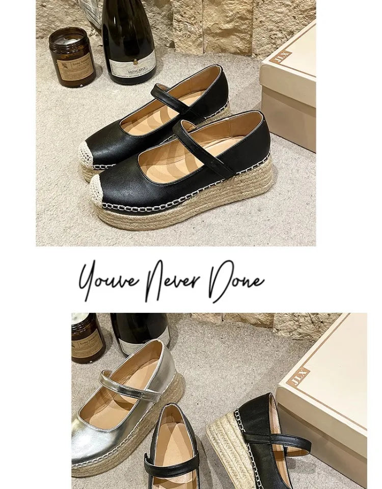 High Heels Women Shoes New Weave Wedges Platform Dress Party Shoes 2025 Spring Women's Rome Sandals Pumps Female Zapatillas