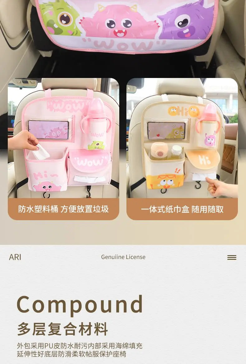 Car Seat Back Storage Bag Hanging Bag Multifunctional Storage Box Car Seat Back Storage Bag Car Interior Decoration Supplies