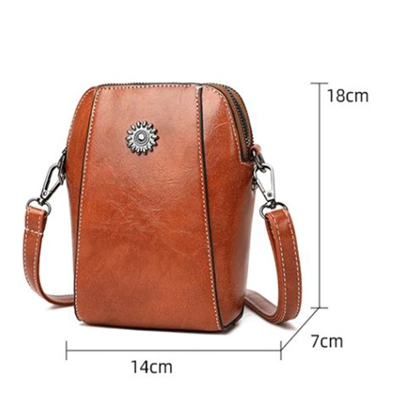 Modisch Vielseitig Handy Tasche 2025 - Neu Casual Schulter Crossbody Klein Tasche - Künstlerisch Retro Mini Tasche Frauen