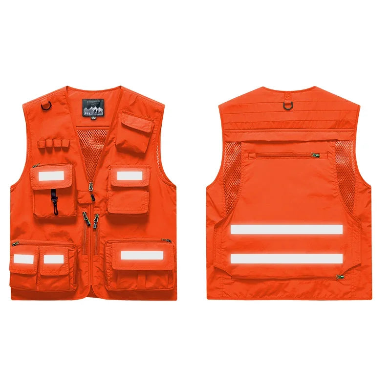 OutGear MultiPocket Jagdweste - 12 Taschen, Mesh, L