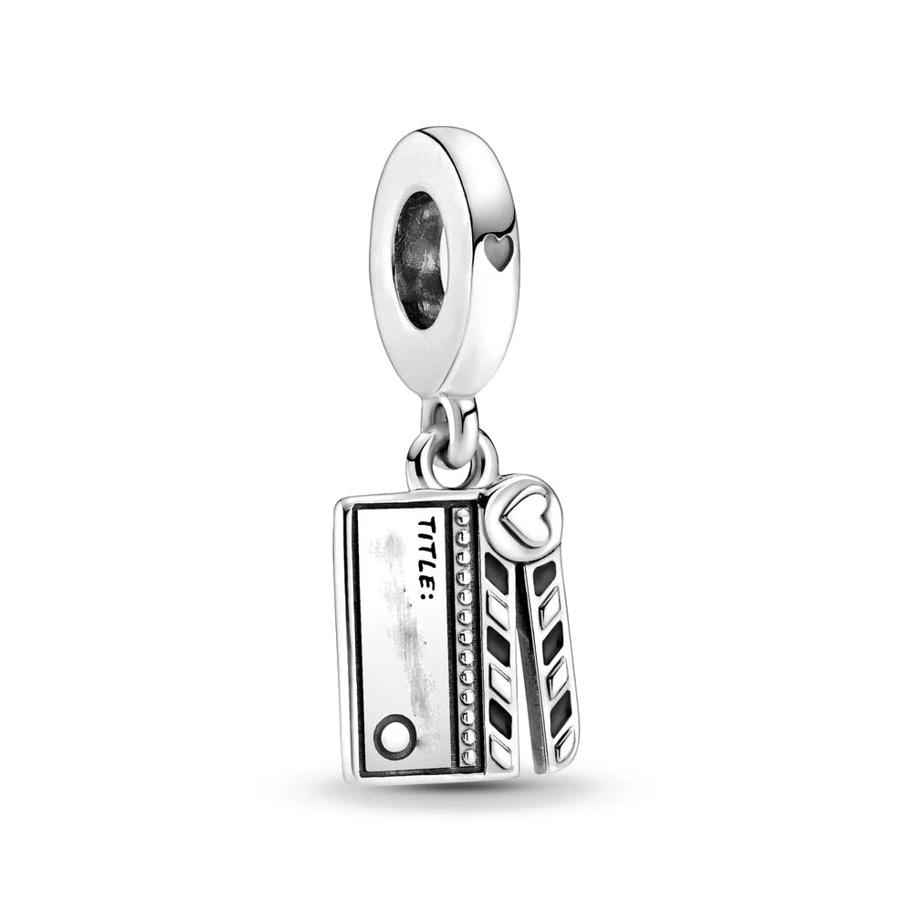 Neue 925 Silber Lernhilfe Schultasche Uhranhänger Charms Beads Fit Original Pandora Armband DIY Schmuck Für Frauen 2024