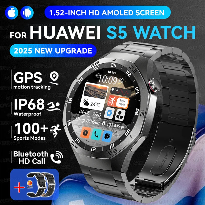 Huawei GT5 Pro AMOLED Display - 1.52 Zoll GPS IP68 Puls