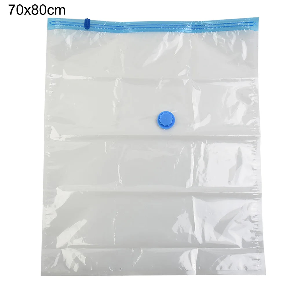 Transparent Vacuum Bag Folding Compressed Space Saving Clothes Storage Vacuum Storage Bag Household 1 Pcs