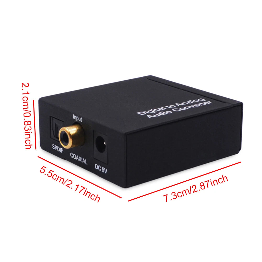 Audio-Konverter 2025: 192KHz Digital To Analog Converter Coaxial SPDIF RCA 3.5mm Optical DAC Decoder Collection