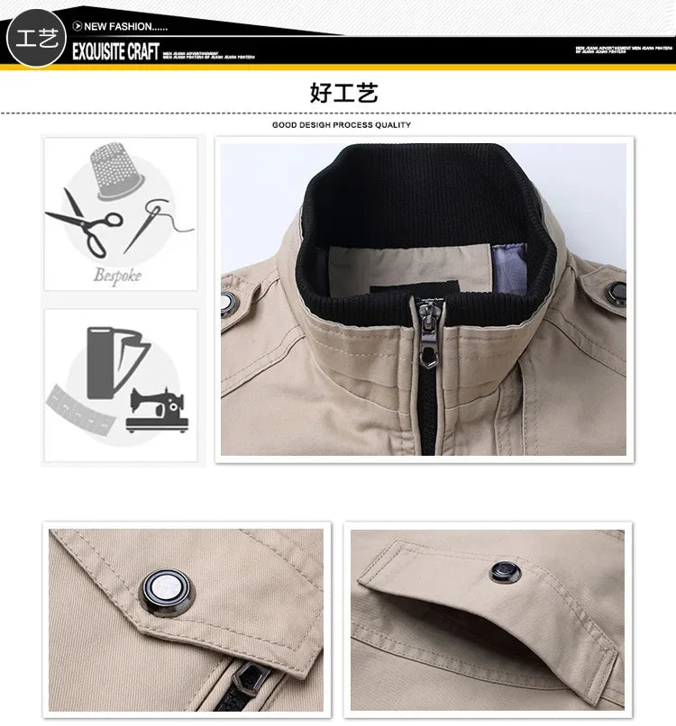 Bomber SCHEIFELE stil pilot - buzunare din bumbac, normal