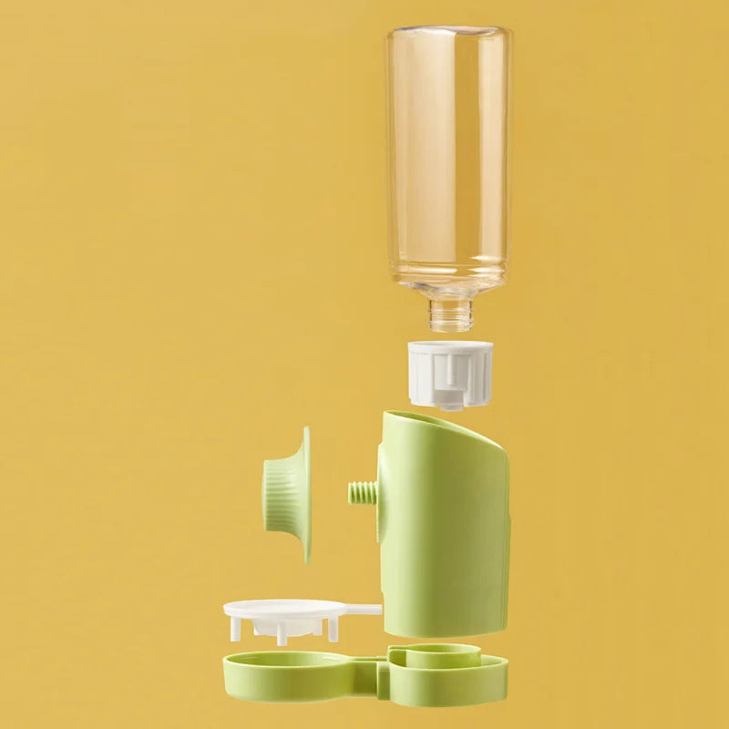 Wasser Spender Haustier 2025 - Automatischer Haustier Futterspender Hängend - Schüssel Wasser Flasche Futter Container Welpe Katzen Kaninchen