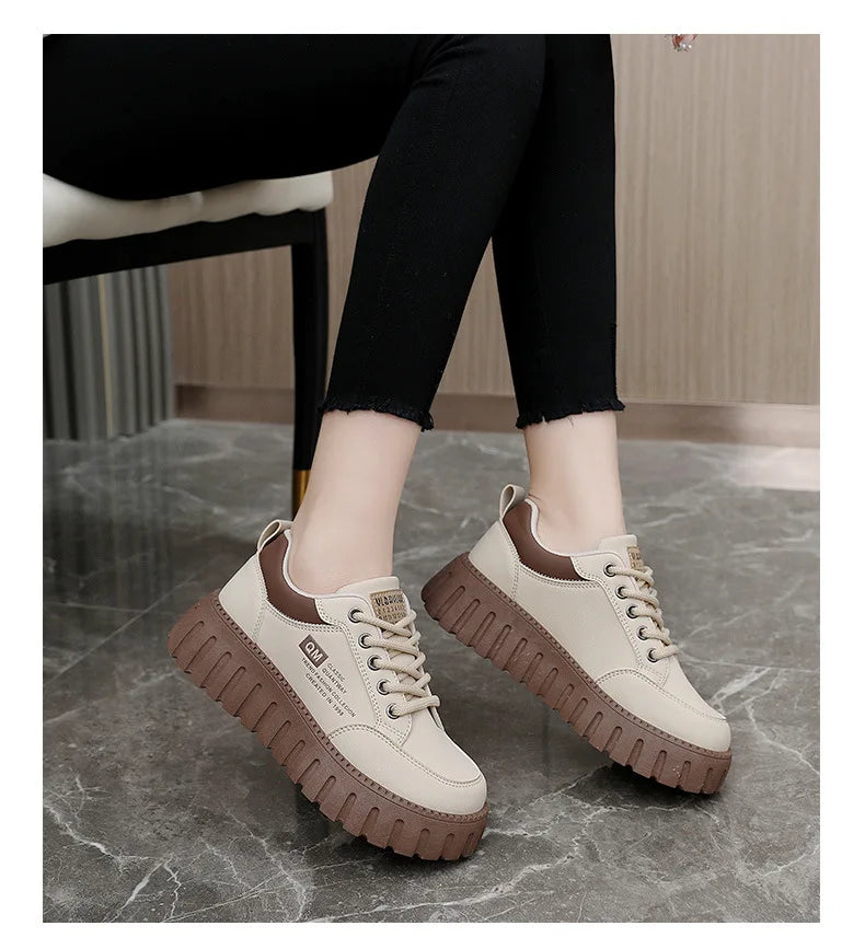 CEENIU TG00352 Plateau Sneaker Komfort - 5cm Absatz, PU