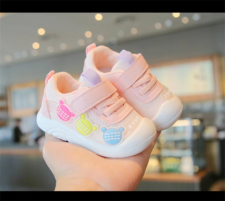 LunaKids Mädchen Sneaker Atmungsaktiv - Mesh Größe 24 30