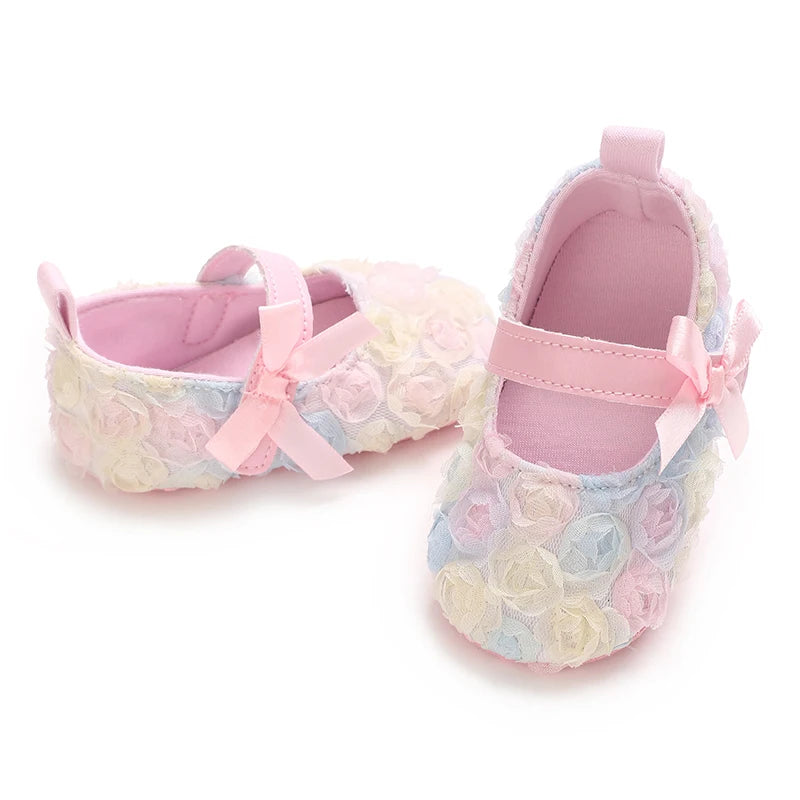 Baby Mädchen Schuhe 2025 - Süße Blume Rutschfeste Sohle Mary Jane Stil - Mode Sandalen Frühling Sommer 0-12M