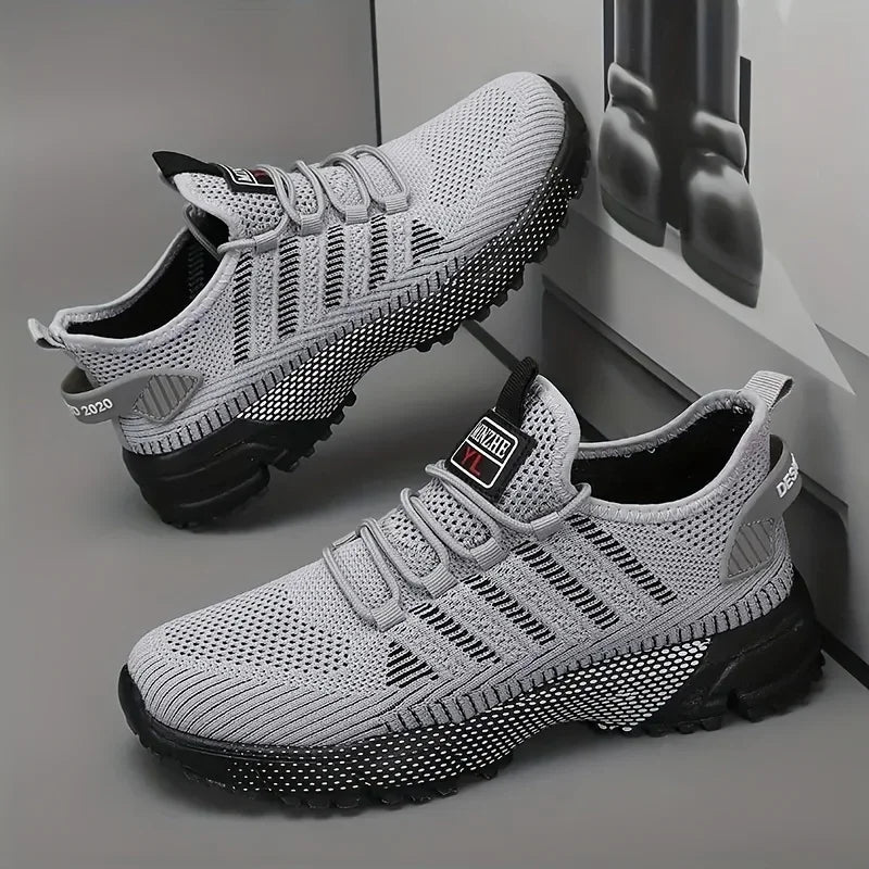 Men's Sneakers Running Shoes for Men Lightweight High Quality Mens Shoes Mesh Casual Sneaker Lace-Up Summer Sports Tennis Shoe