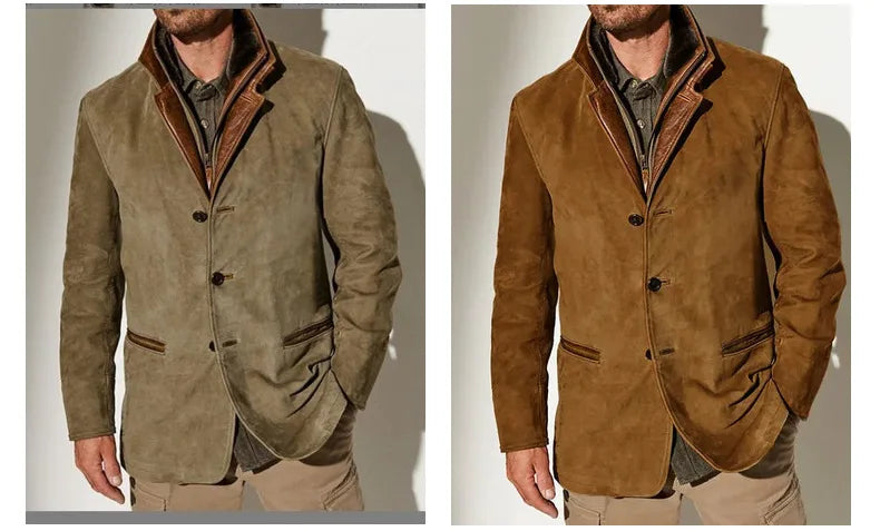 Maden Retro Schwergewicht Jacke Baumwolle - Khaki L/XL