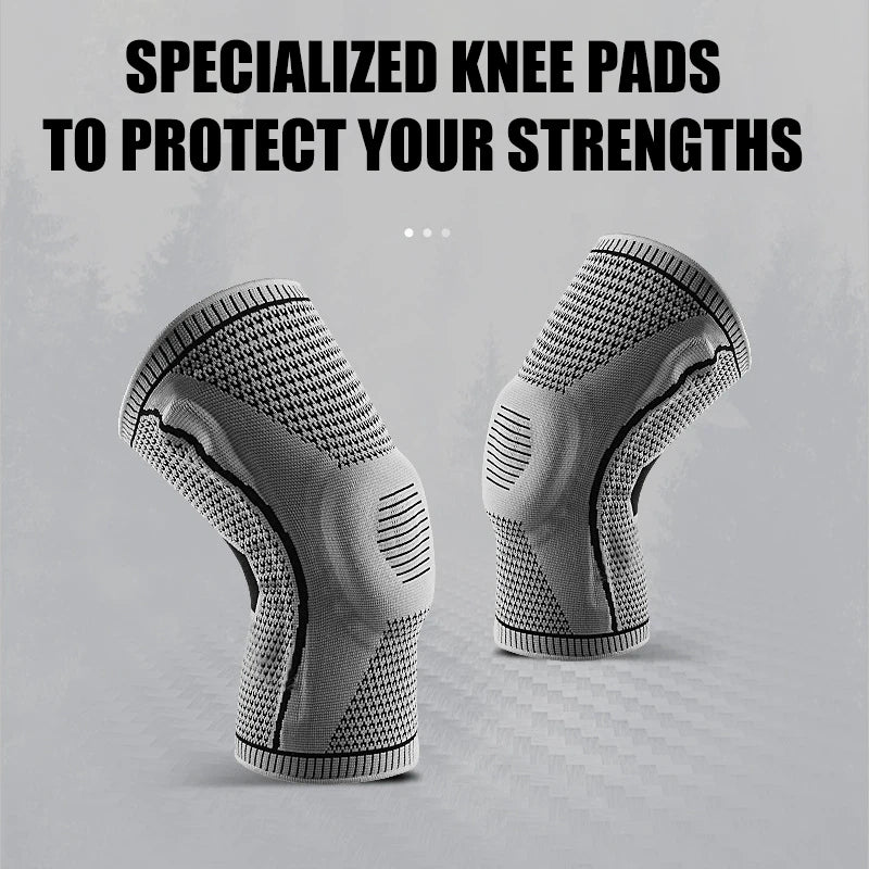 Knieschoner 2025: Nylon-Silicone Outdoor-Sports - Professional Fitness Collection