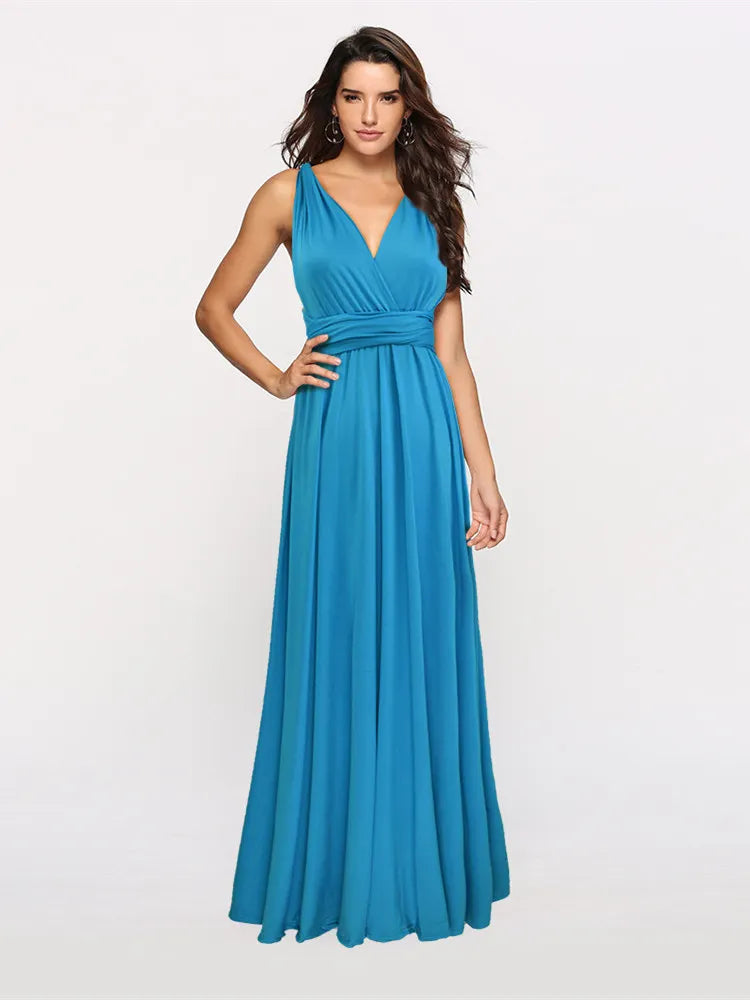 Sexy Women Boho Maxi Club Dress Red Bandage Long Dress Party Multiway Bridesmaids Convertible Infinity Robe Longue Femme