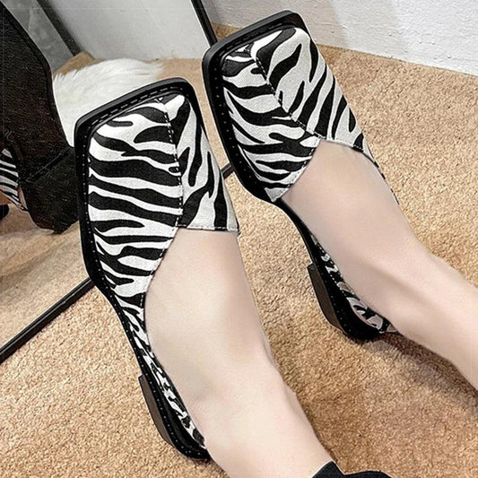 Women's Sandals Elegant Summer Shoes For Women Summer Sandals Slip On Low Heels Sandals Shoes Female 2025 New Sandalias De Mujer - Golden Bridge Store