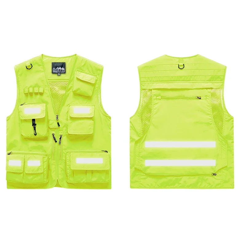 OutGear MultiPocket Jagdweste - 12 Taschen, Mesh, L