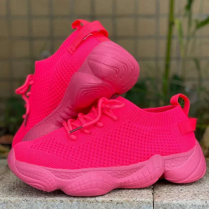 Women Sneakers Mesh Shoes Flats Breathsble Walking Casual Sport Shoes Female Comfort Ladies Plus Size Tenis Feminino Gym Shoes