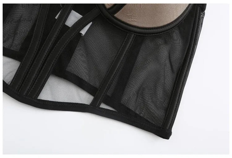 Frauen Push Up Transparent Lingerie Neu elegant Shaper BH Dünn Beauty Rücken Unterwäsche Weiblich Fischgräte Gaze Bralette