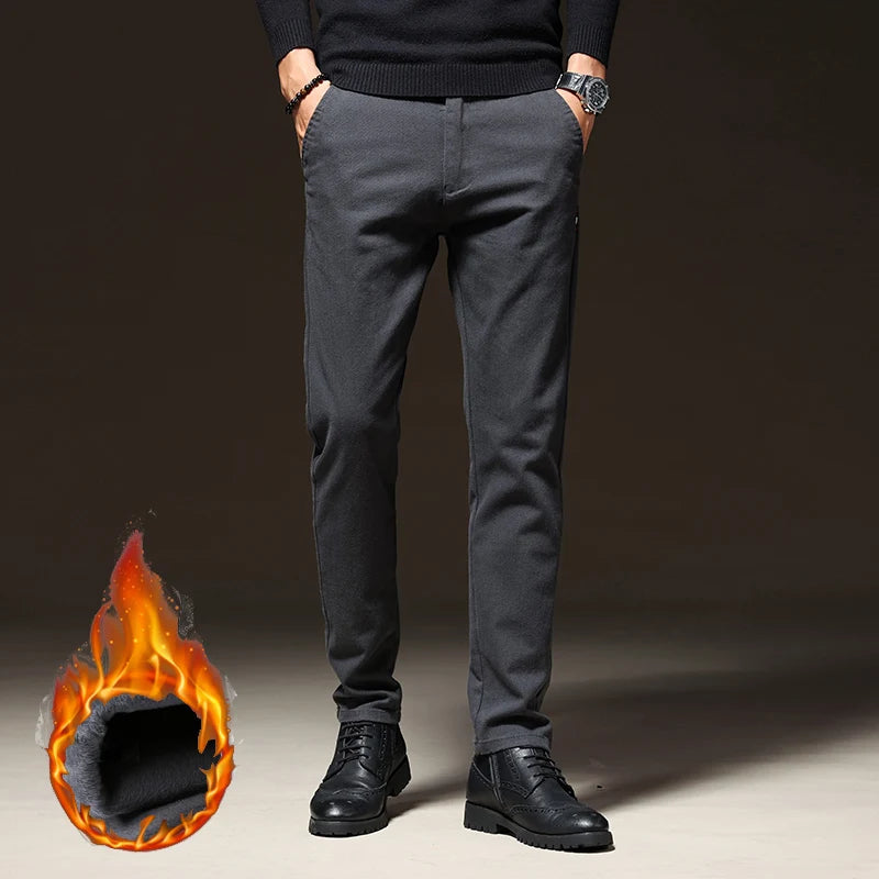 Pantaloni CN Warmfleece - Talie elastică din bumbac, model standard