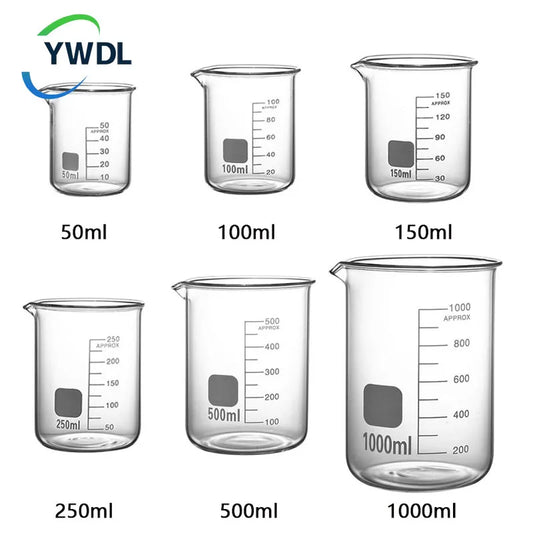 YWDLH 3er Messbecher Hitzebeständig - 250ml 500ml 1000ml