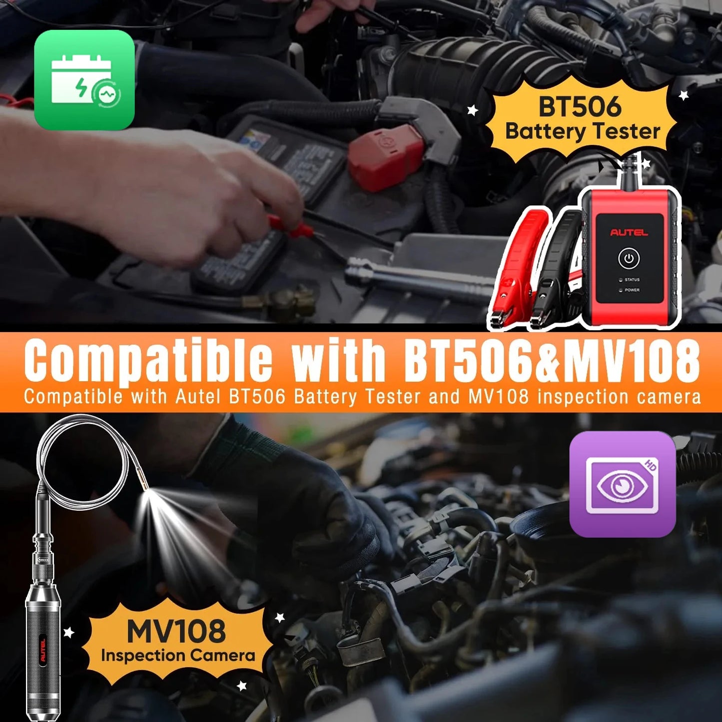 Autel MaxiCOM MK808BT Pro OBD2 Scanner Auto Diagnosegerät Code-Leser mit Aktiv-Test, Vollsystem-Diagnose, 28+ Services
