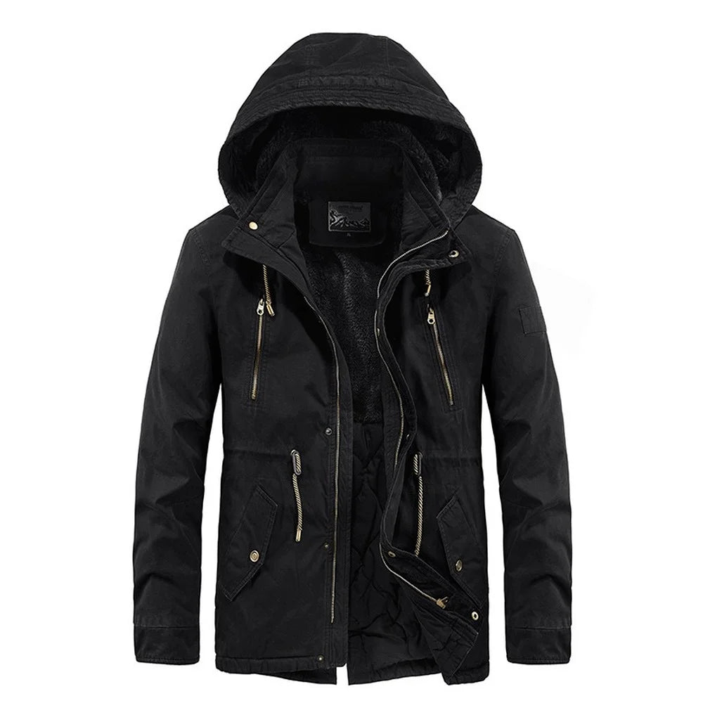 Casaul Parka Abnehmbare Kapuze - Größe M Füllung Baumwolle