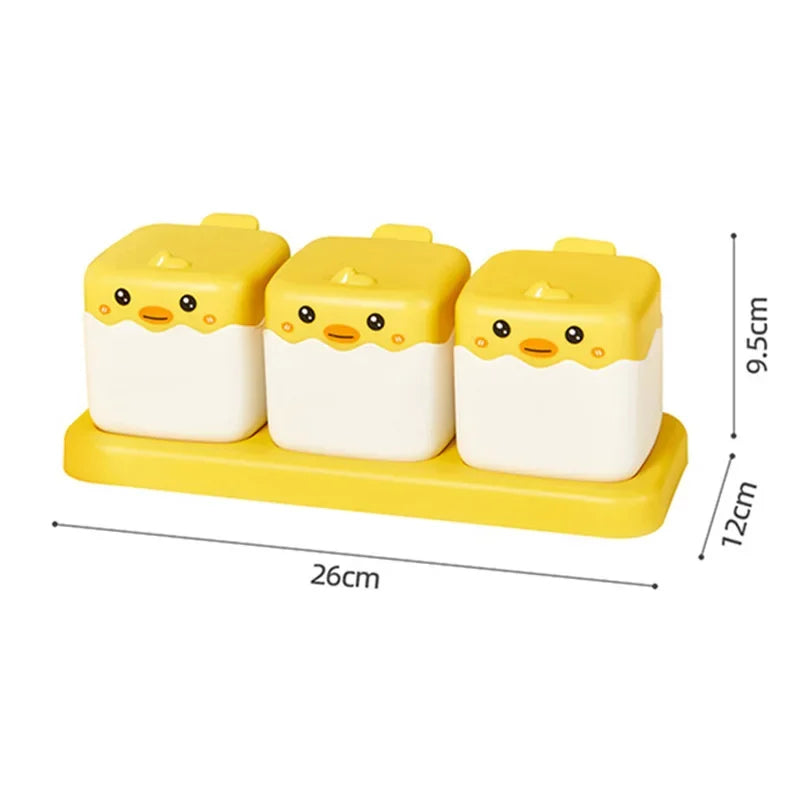 Pojemnik na przyprawy, organizer na przyprawy, oszczędzający miejsce pojemnik na przyprawy z szufladką na łyżki, stojak na pojemniki na przyprawy do kuchni, sól, pieprz, cukier