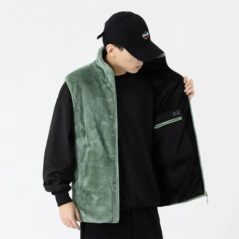 Ippolich 9-Zonen Smart-Heizjacke - Korallenfleece USB M-XL