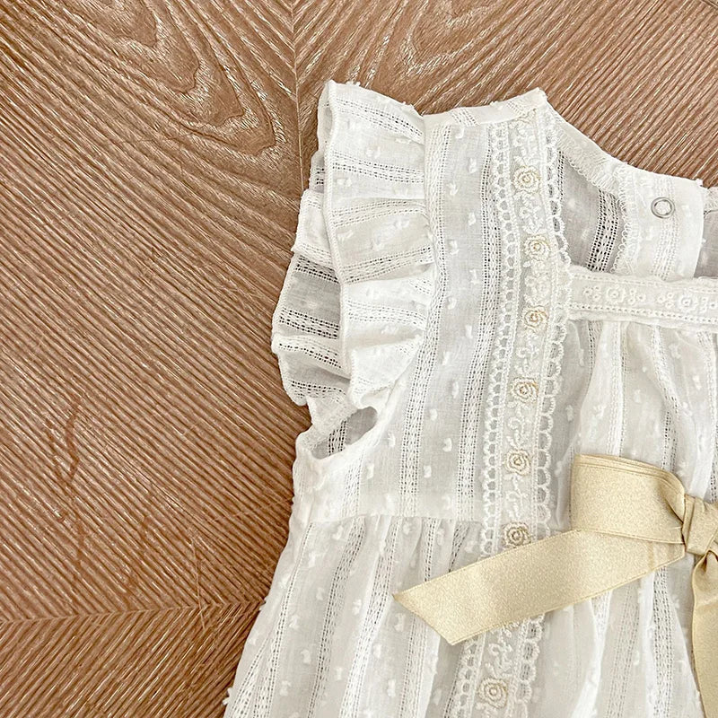 Bratyeessi Jumpsuit Spitze - Baumwolle 0-12M Rüschen