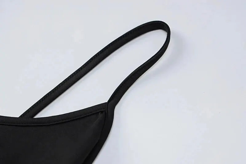 Dulzura Rochie lungă neagră de bază pentru femei, vară 2025, petrecere, club, seară, streetwear, bodycon, plajă, articole en-gros pentru afaceri D22775