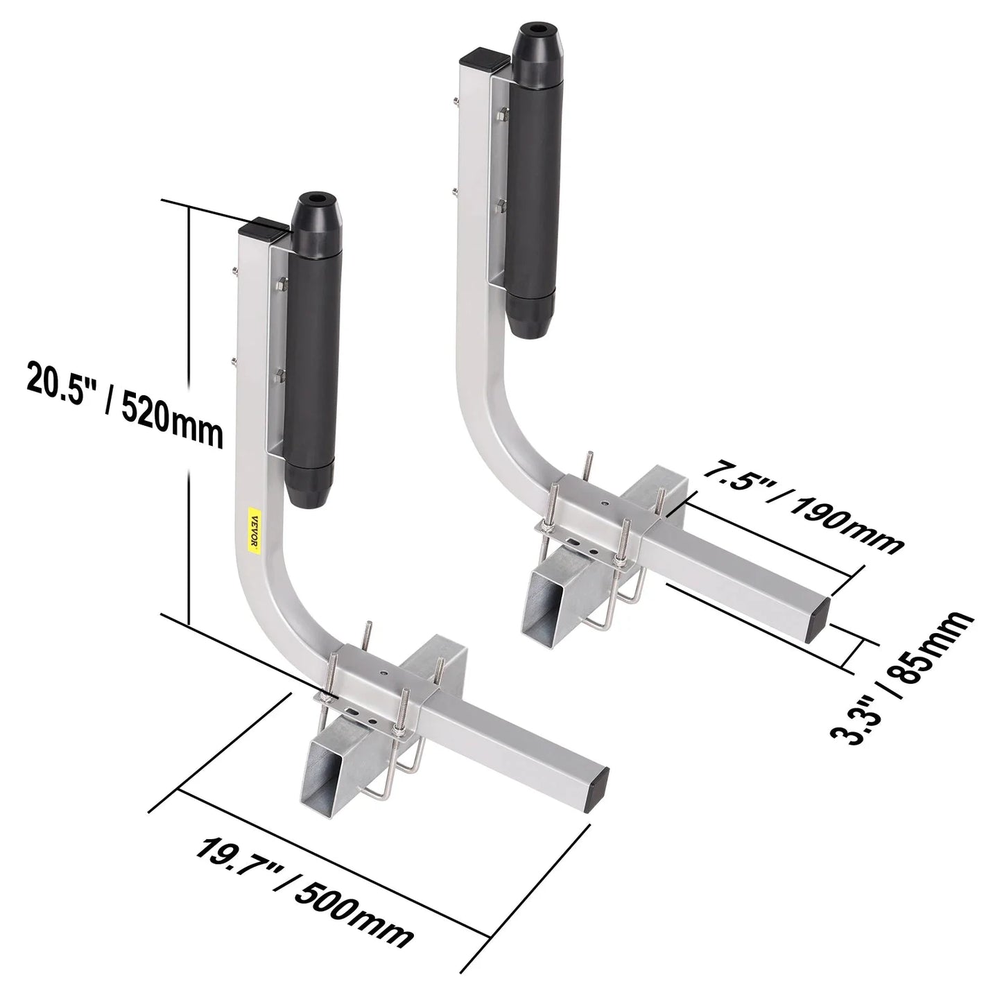 VEVOR Anhängerführung L-Form - Breite 190 mm, Maße 500x85x520 mm by Golden Bridge Store