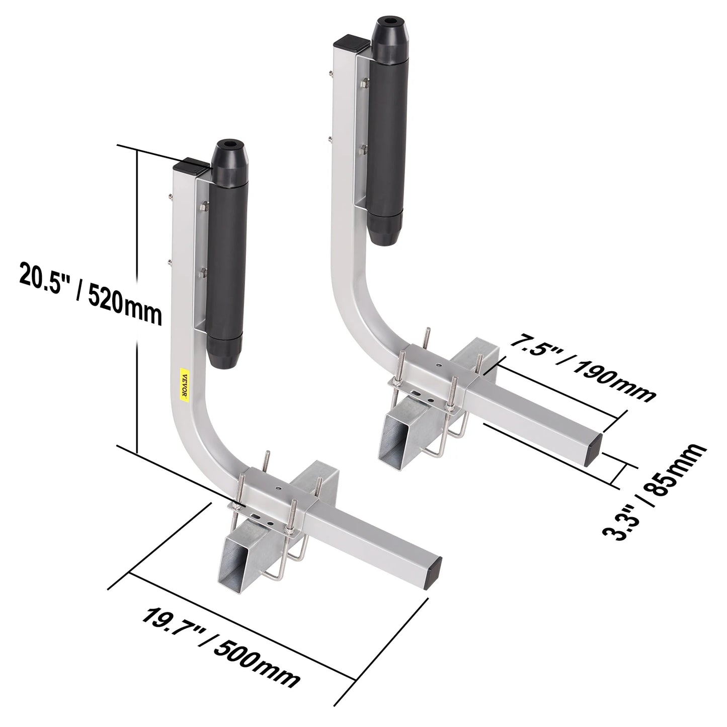 VEVOR Bootsanhänger Führungsstangen 2 Stück - Verstellbare Trailer Guides aus verzinktem Stahl