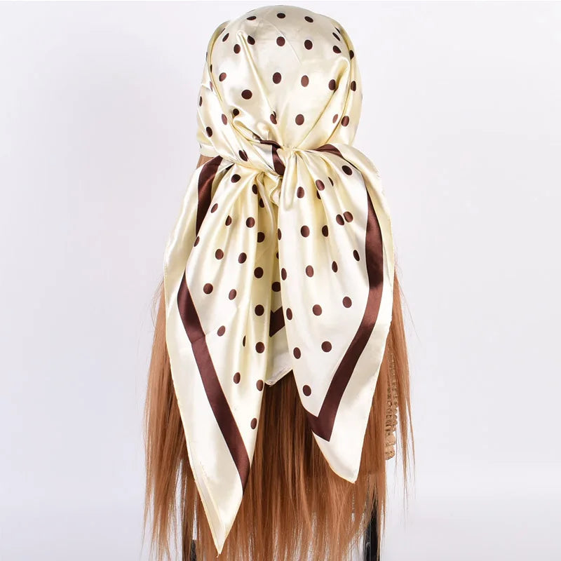 Luxoria Seidenoptik Halstuch - 90x90 cm Polyester weich