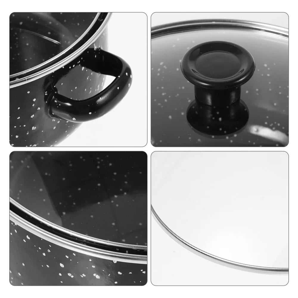 KochPro Set3 Emaille Kochset - 3tlg 2L 20cm Induktion