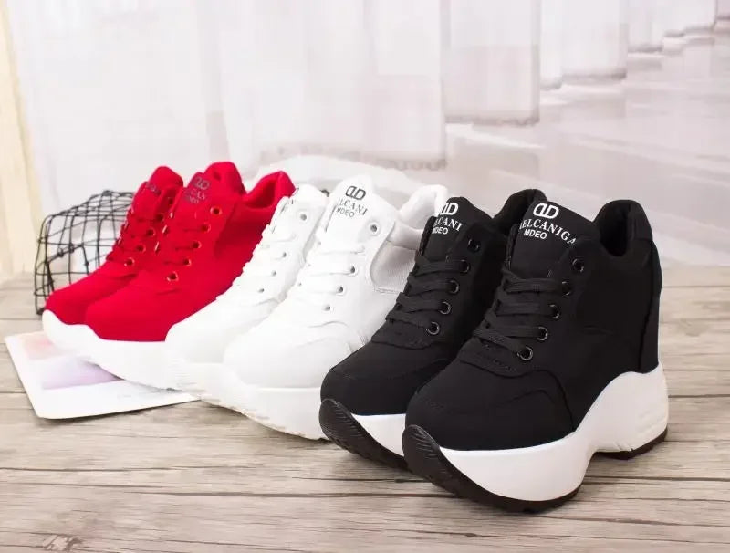 WGZNYN 187 Plateau Sneaker Atmungsaktiv - 10cm Absatz Mesh