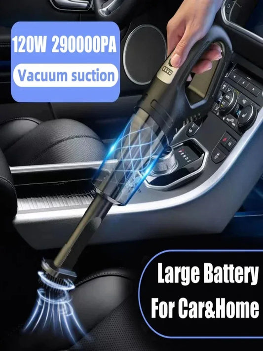 Wireless Vacuum Cleaner Powerful Suction Rechargeable Handheld Vacuum Cleaner Quick Charge for Car Home Pet Hair - Golden Bridge Store