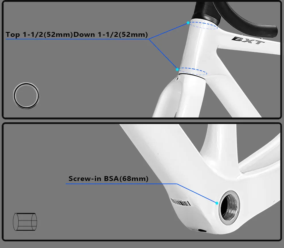 BXT Disc Brake Carbon Gravel Bike Frame 700C/27.5er Max Use 47C/2.1 Tire Carbon Gravel Bicycle Frame Thru Axle Carbon MTB Frame