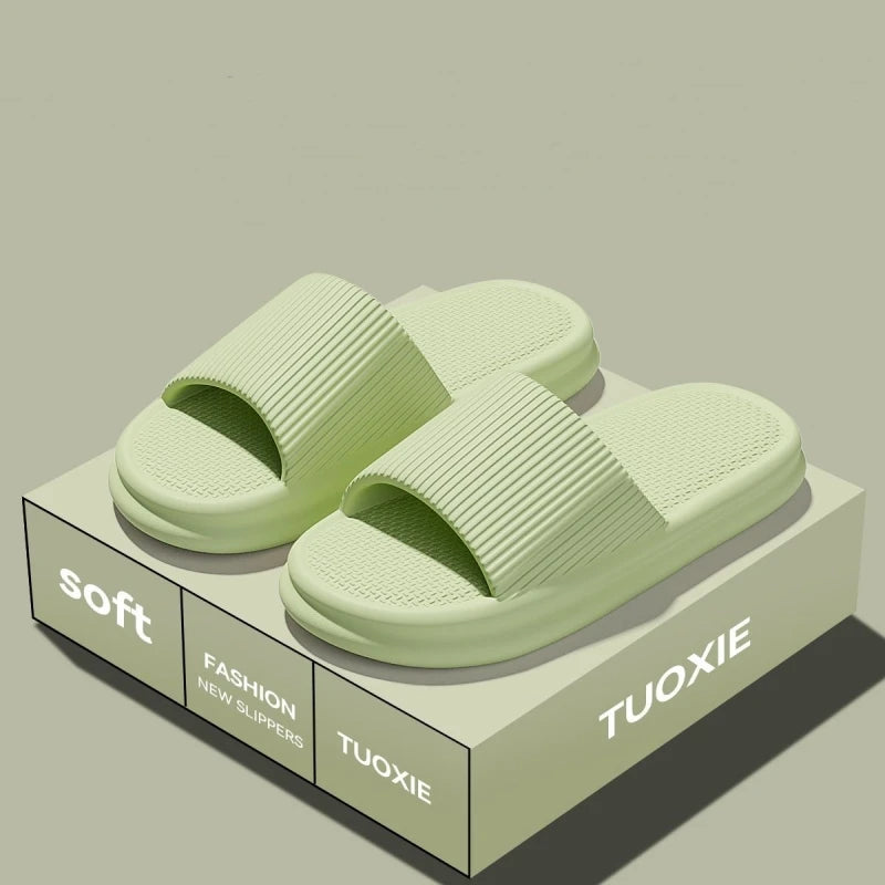 Frauen Sommer Prägnant EVA Hausschuhe Männer Weich Heim Slides Paare Badezimmer Rutschfest Sandalen Erwachsene Komfortabel Outdoor Strand Schuhe
