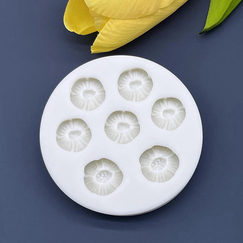 Flower Daisy Silicone Sugarcraft Mold Resin Tools Cupcake Baking Mould Fondant Cake Decorating Tools