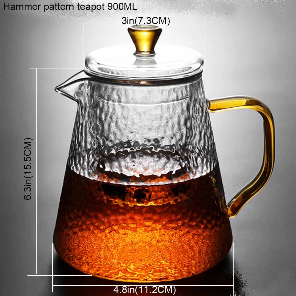 Japanese Teapot Glass Tea Pot With Infuser Tea Sets Teapots Glass Borosilicate Heat Resistant Glass Teapot Kettle Gaiwan Pu Erh