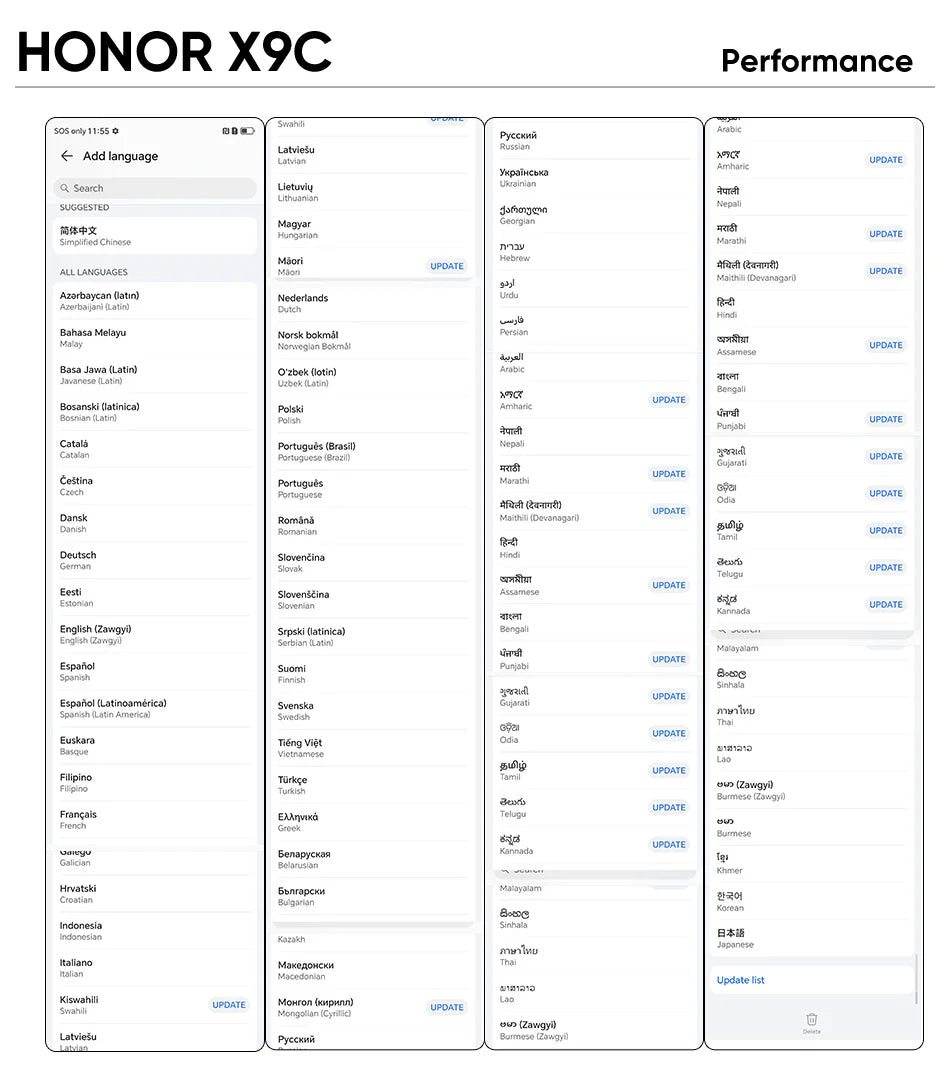 Smartphone HONOR X9c 5G - 12 GB RAM, 256 GB stocare, ecran de 6,78 inci, rată de reîmprospătare de 120 Hz, ecran curbat, cameră principală de 108 MP, sistem triplu de camere, baterie de 6600 mAh, Android 14, conectivitate 5G, dual SIM