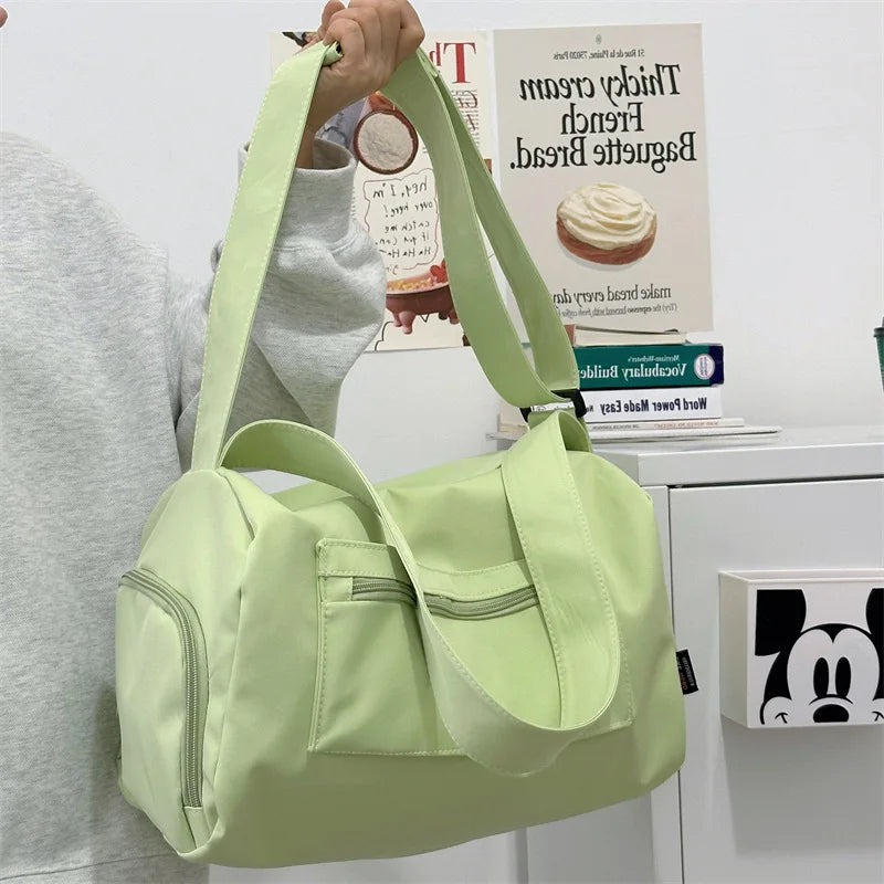 Large Crossbody Travel Tote Bags for Women 2024 Canvas Shoulder Messenger Bag Sports Yoga Satchels Fashion Woman Handbag