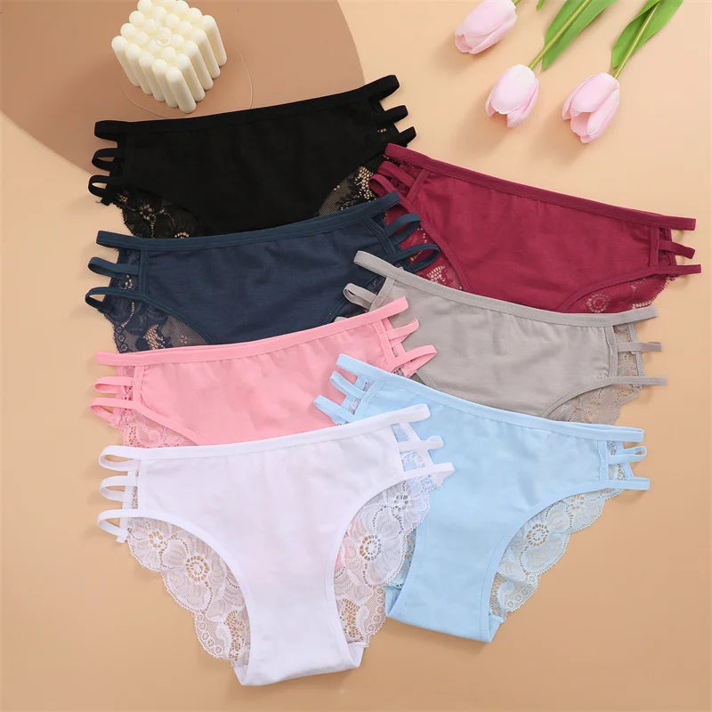 All Of Me N667 Spitzenwäsche Low Waist - 7er Set Viskose