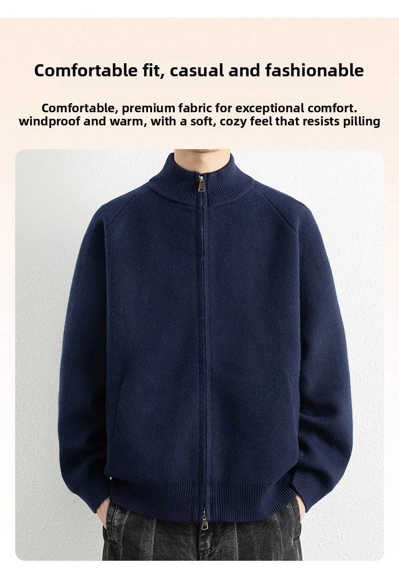 Choice M6001 Strickcardigan Stehkragen - Größe M, Polyamid